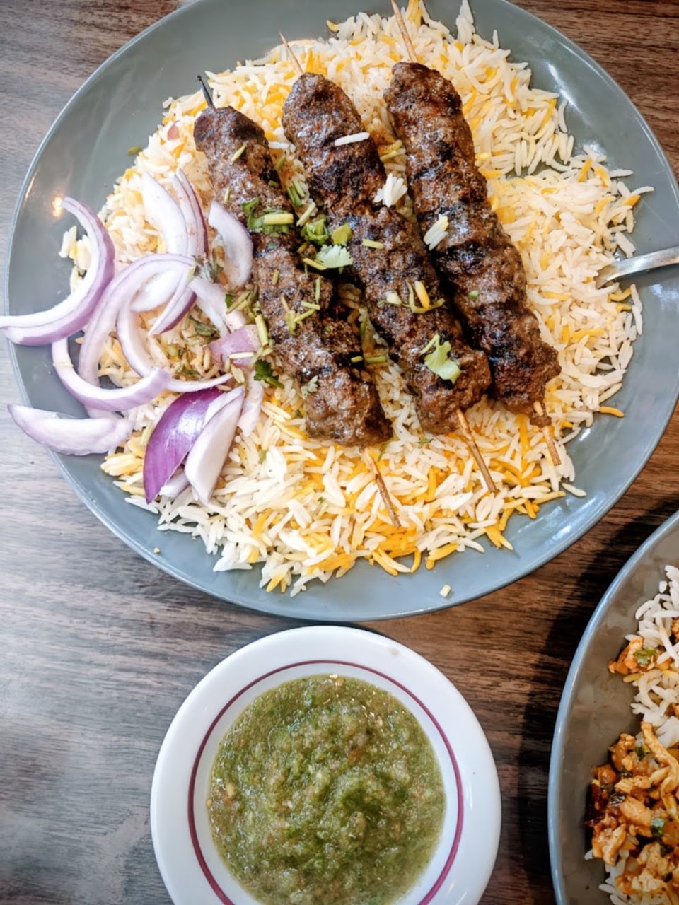 Lamb Kabab over Rice